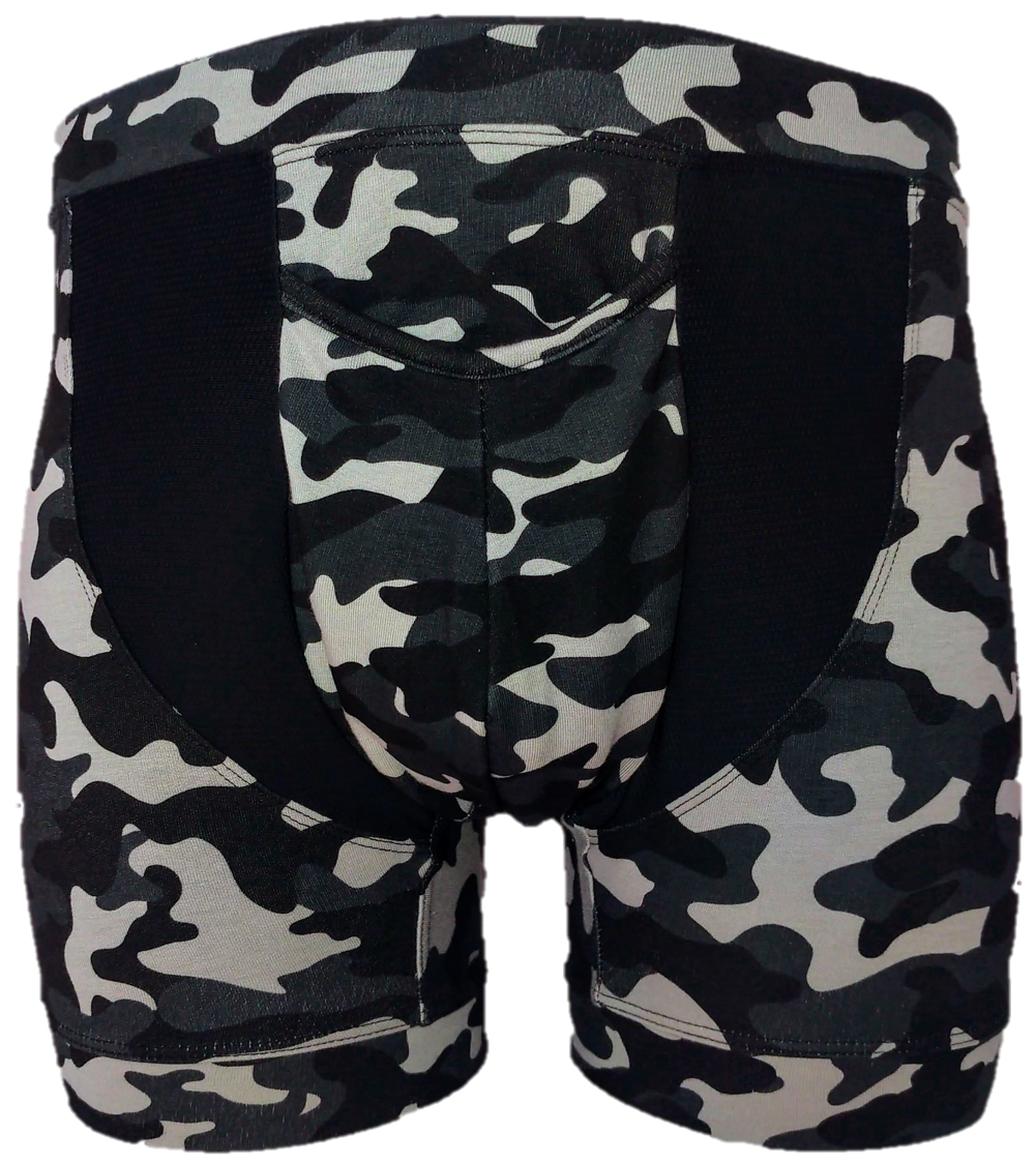 3CONFIDENT® Style - Black Camo - Vented Bamboo/Cotton/Spandex Mix